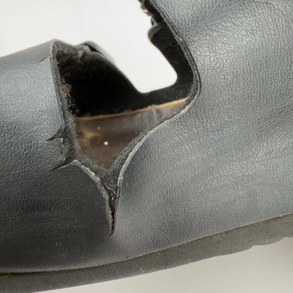 BIRKENSTOCK Arizona Birko-Flor Black Two-Strap Sandals *Flaws* EU 40 US 9 L9 M7 - Picture 9 of 11